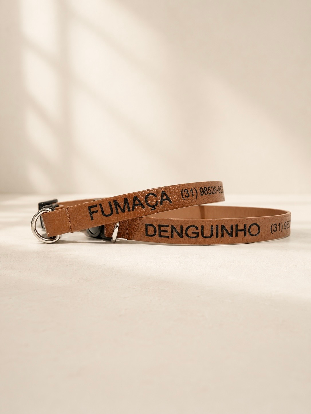 Coleira personalizada para cachorro identificação- Colar id 1cm Couro Coleira personalizada para cachorro identificação- Colar id 1cm Couro