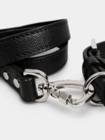 Guia Essencial em Couro Legítimo Minimal Black- Oops! Dog - Imagem 3