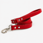 Guia de couro para cachorro