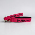 Coleira Personalizada para Cachorro com Nome e Telefone – Cor Pink
