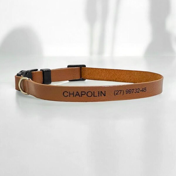 Coleira couro