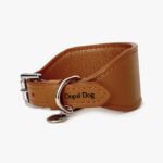 Coleira galgo couro Coffee - Imagem 5