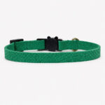 Coleira para Gatos Breakaway Anti-Enforcamento couro verde cobra