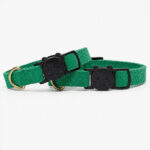 Coleira para Gatos Breakaway Anti-Enforcamento couro verde cobra