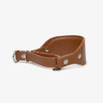 Coleira Martingale Slip Couro Coffee