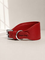 Coleira galgo couro legítimo- Classic red . Oops! Dog