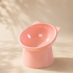 Comedouro e Bebedouro para Gatos Elevado e Ergonômico rosa