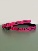Coleira para cachorro com nome Pink