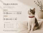 Coleira para Gato Personalizada com Nome e Telefone | Fecho Breakaway Anti-Enforcamento | Cor Cappuccino - Imagem 4