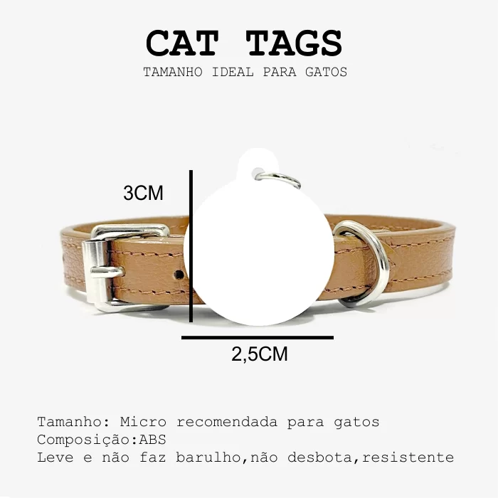 Tag de identificação pet face cat ref505 - Imagem 3