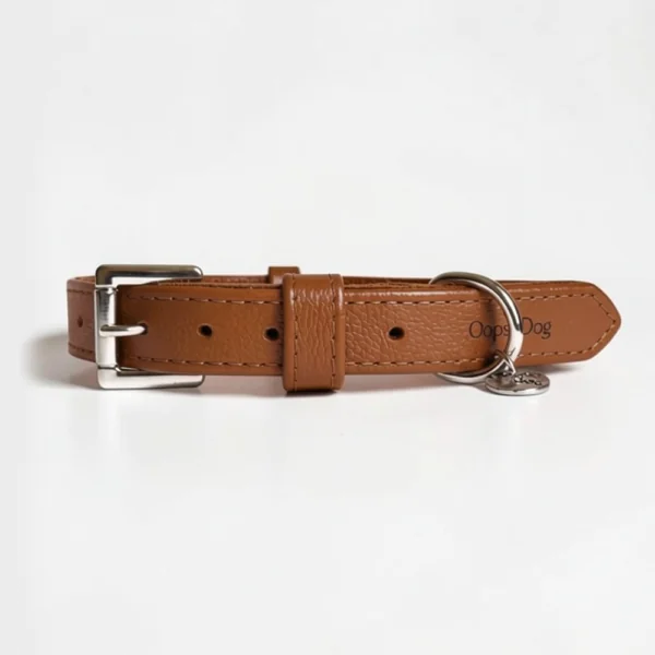 Coleiras de couro oops dog 1
