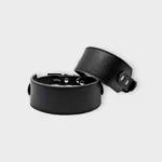 Coleira de Couro para Cachorro- Charm Black Oops! Dog